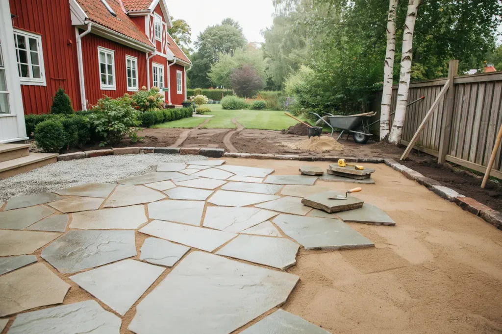juli p villatomten s anl gger du en h llbar uteplats med r tt markarbete i sommar
