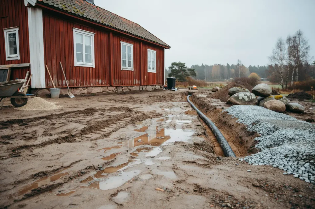 lerig tomt p villan s f rb ttrar du b righet och avvattning innan n sta byggprojekt